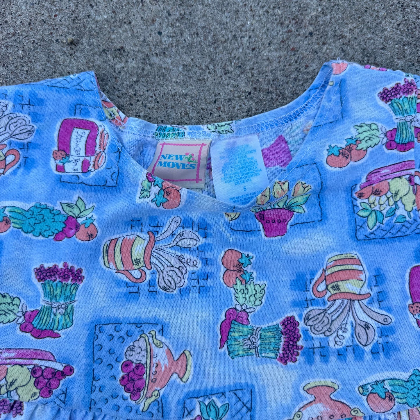 Vintage New Moves Garden Dress - 3/4T
