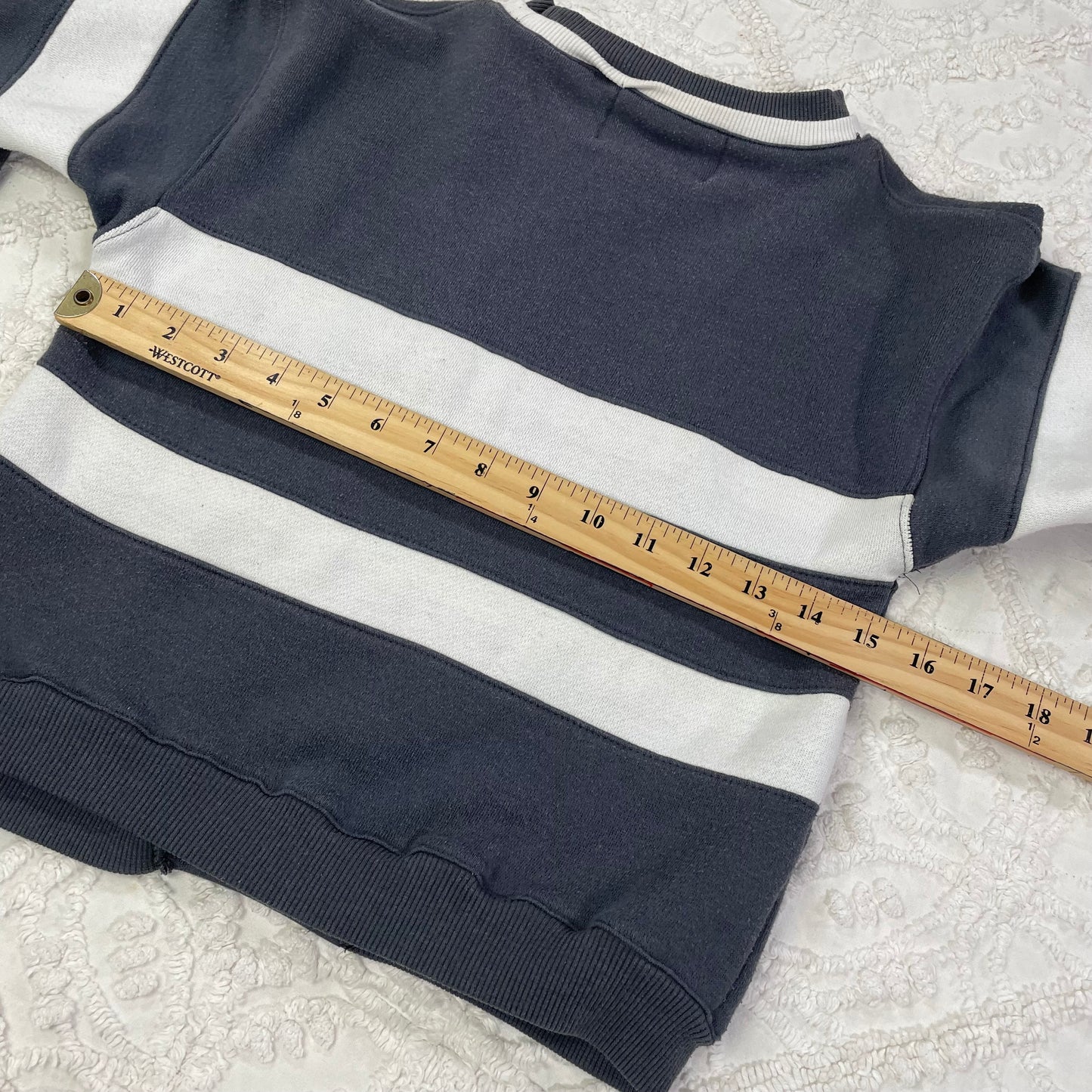 Vintage Bugle Boy Striped Crew Neck Sweatshirt - 3T