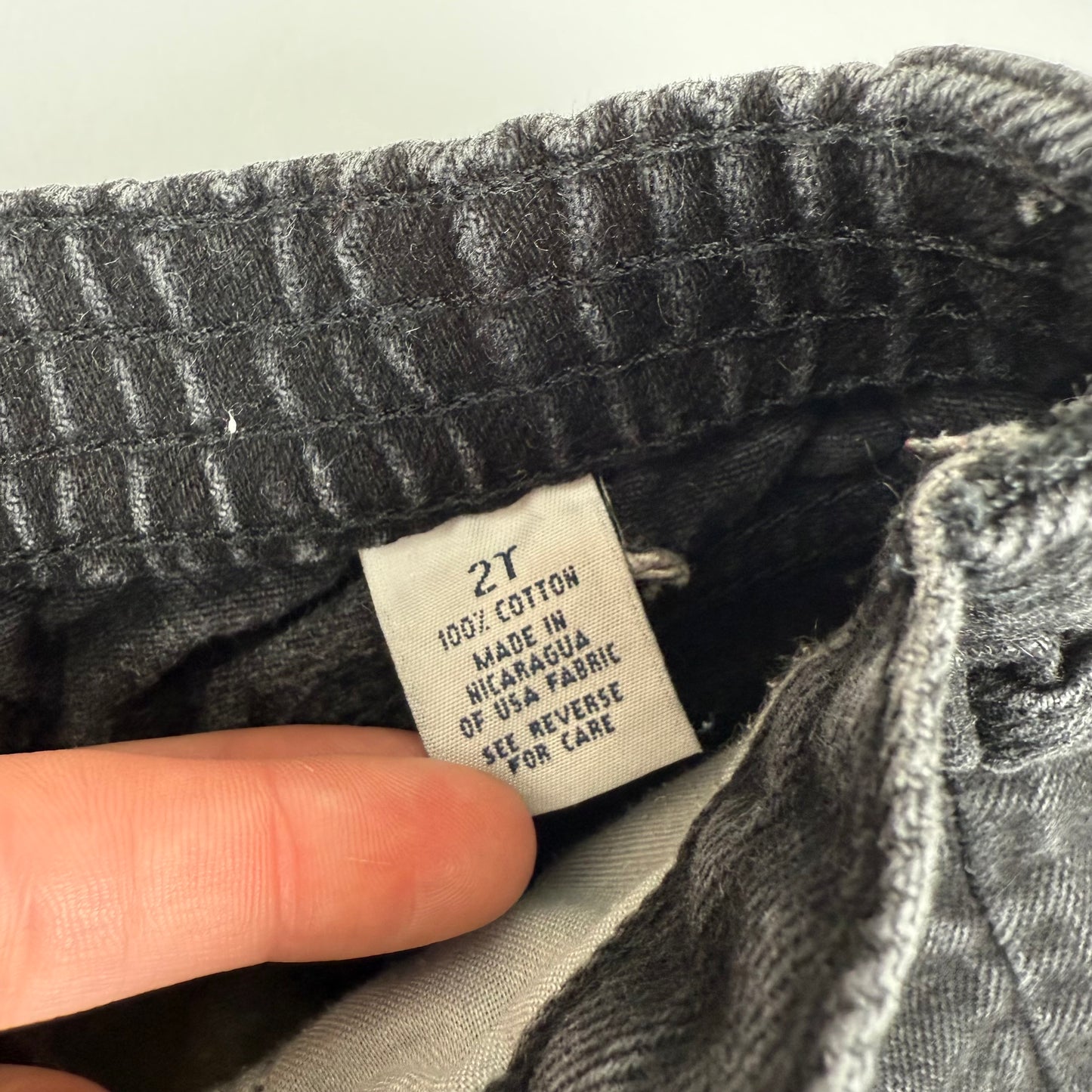 Vintage Black Denim Pants - 2T