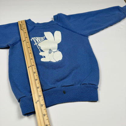 Vintage 1960's/1970's Lacrosse Wisconsin Bunny Sweatshirt - 2/3T