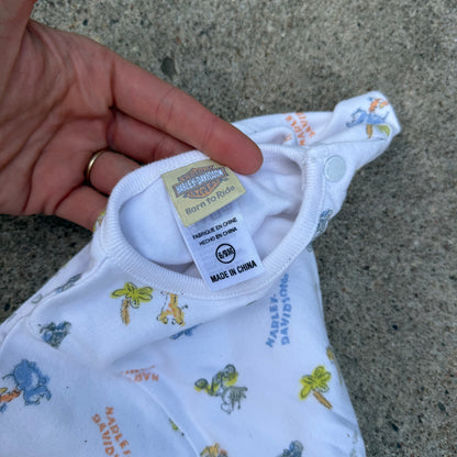 Vintage Y2K Harley Davidson Onesie Romper - 6/9 Months