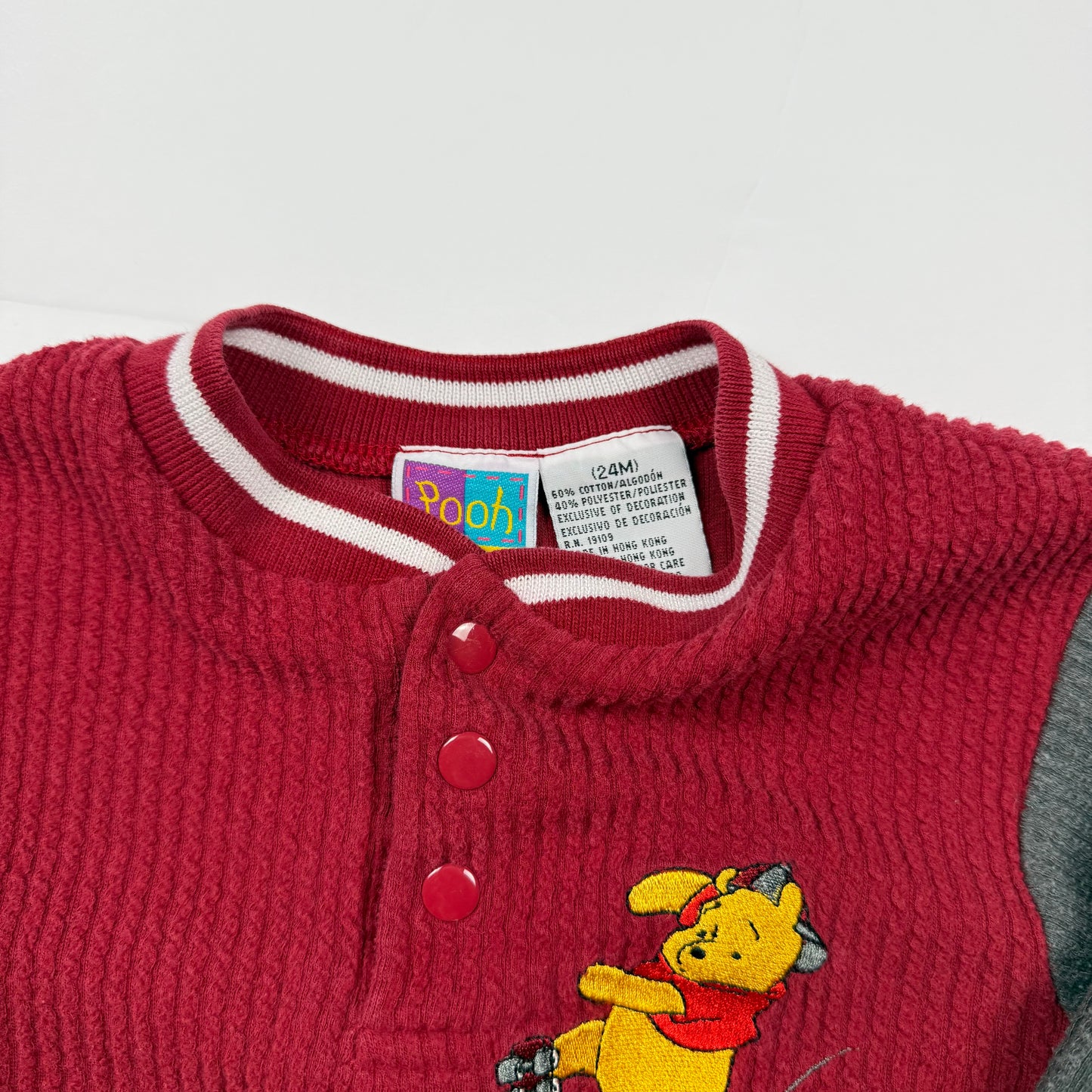 Vintage Y2K Winnie the Pooh Hockey Onesie - 24 Months