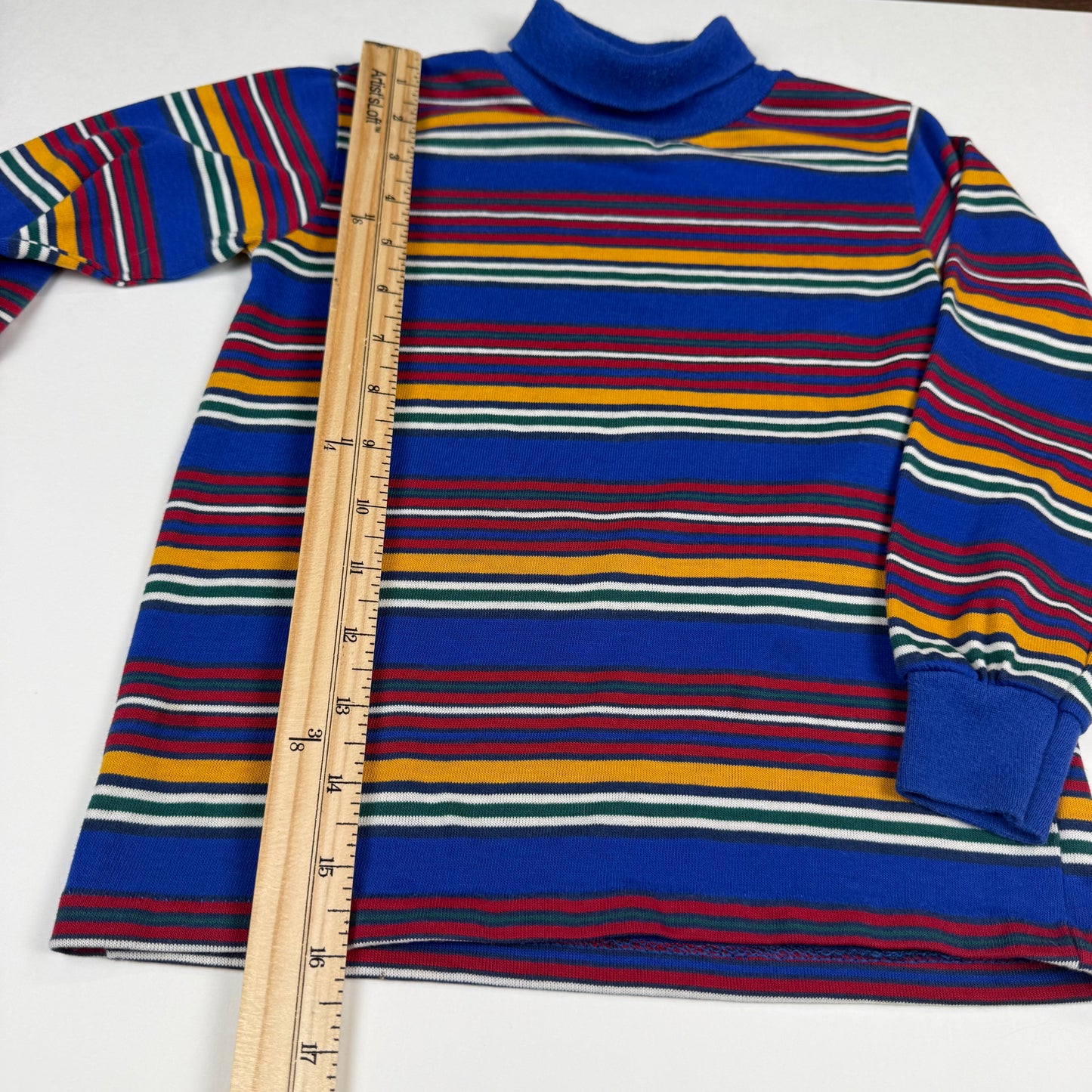 Vintage Cadet Club Striped Turtleneck Shirt - 3/4T