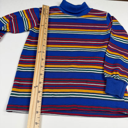 Vintage Cadet Club Striped Turtleneck Shirt - 3/4T