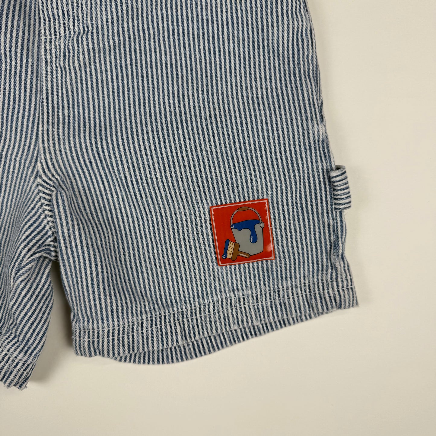 Y2K Bob the Builder Striped Shorts - 4T