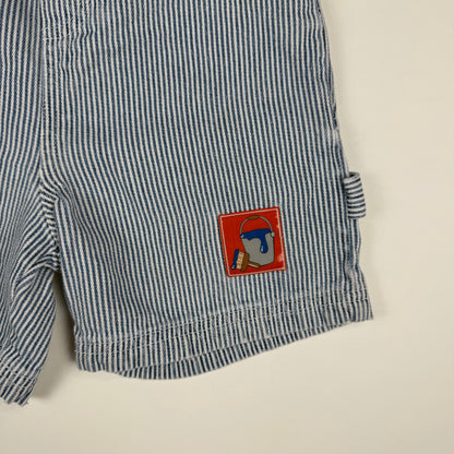 Y2K Bob the Builder Striped Shorts - 4T