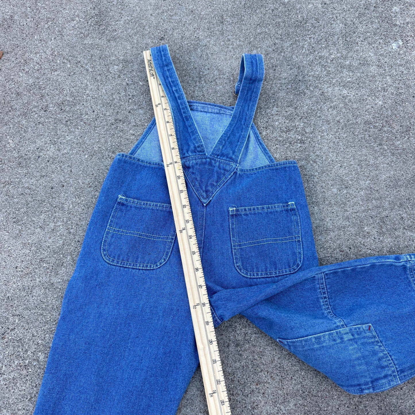Vintage Zebra Denim Overalls - 3T