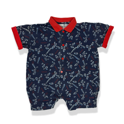 Vintage Baby Gitano Baseball Romper - 24 Months