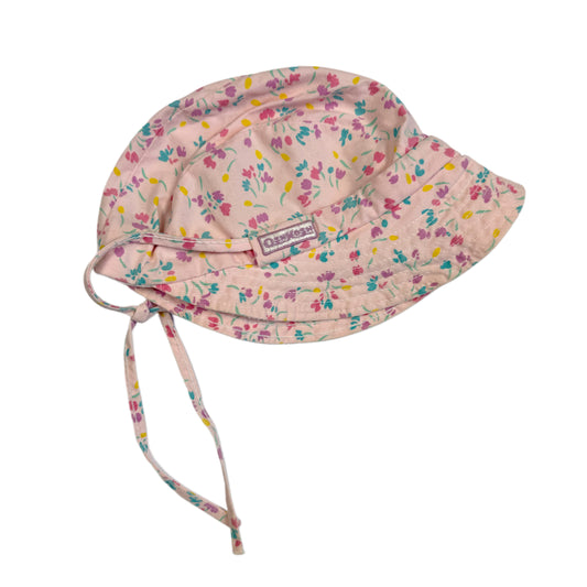 Vintage Oshkosh B'Gosh Pink Floral Sun Hat - Baby/Toddler