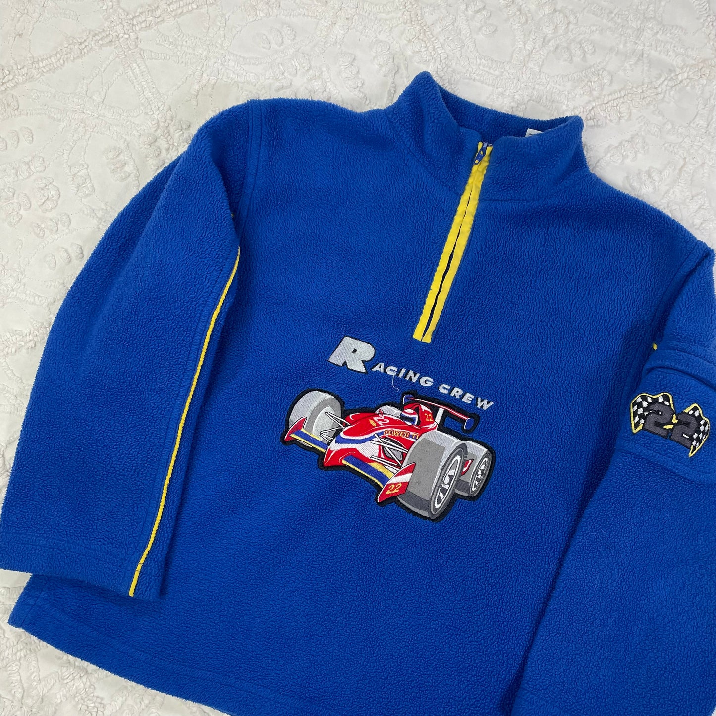 Vintage Racing Crew Half Zip Fleece Sweatshirt - 5T