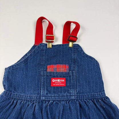 Vintage Oshkosh B'Gosh Cat Denim Dress - 4T