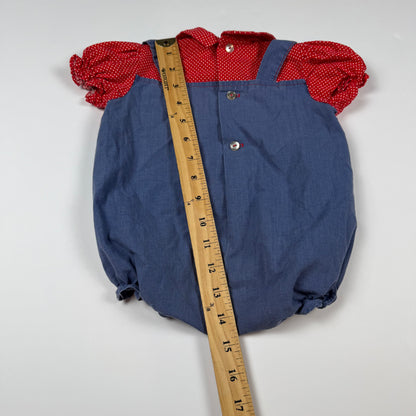 Vintage Cow Farm Romper - 12 Months
