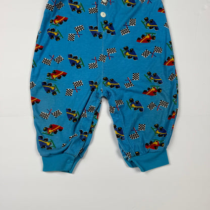 Vintage Small Steps Car Racing Romper - 12 Months