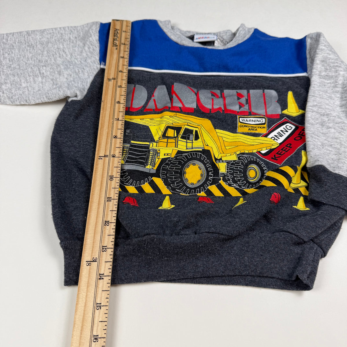 Vintage Construction Truck Sweatshirt - 2T