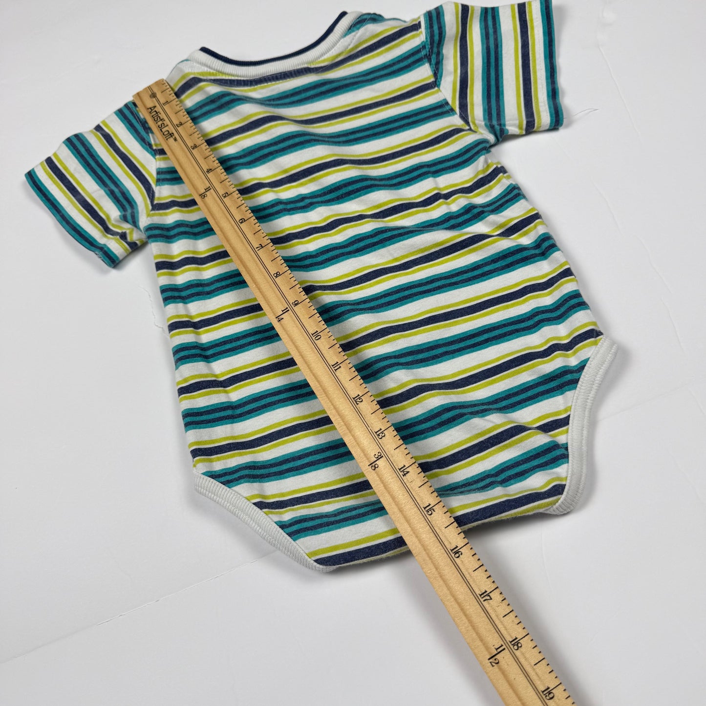 Vintage Winnie the Pooh Striped Onesie - 12/18 Months