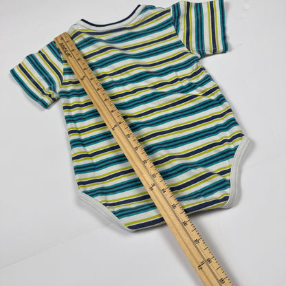 Vintage Winnie the Pooh Striped Onesie - 12/18 Months