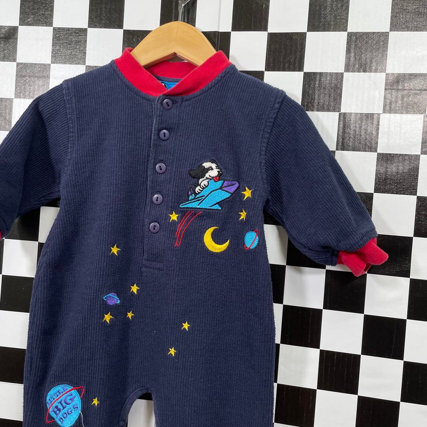 Vintage Y2K Big Dog Space Romper - 12/18 Months