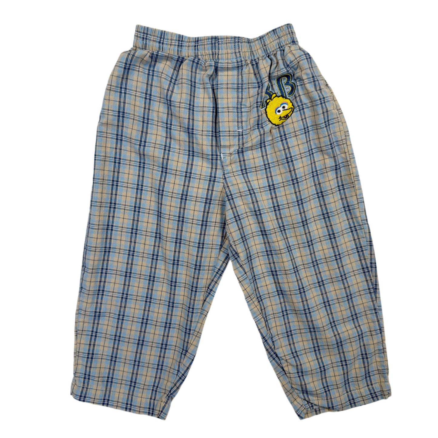 Vintage Y2K Big Bird Sesame Street Plaid Pants