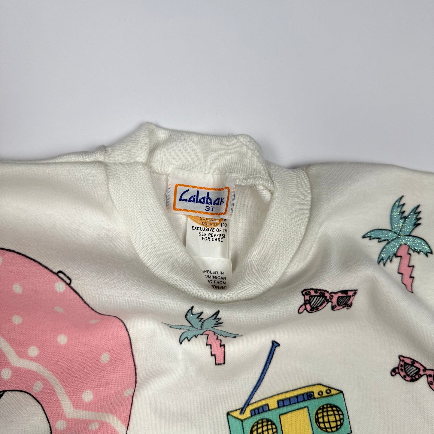 Vintage Cat Beach Shirt - 3T