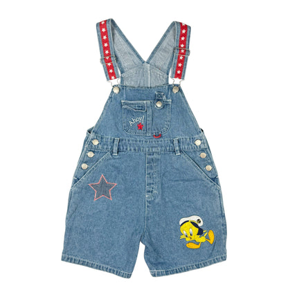 Vintage 1997 Tweety Denim Overalls - Youth Small
