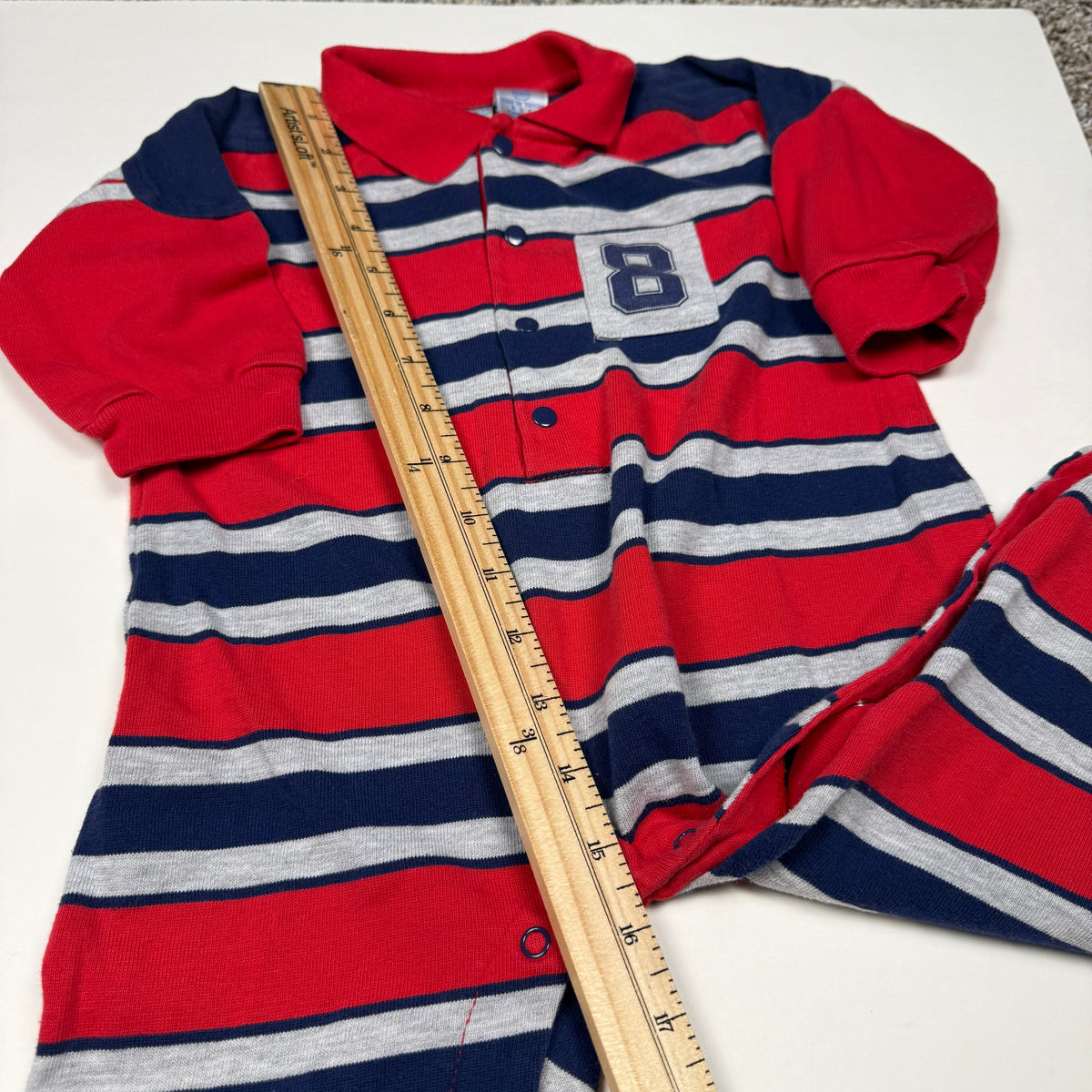 Vintage New Legends Striped Romper - 24 Months