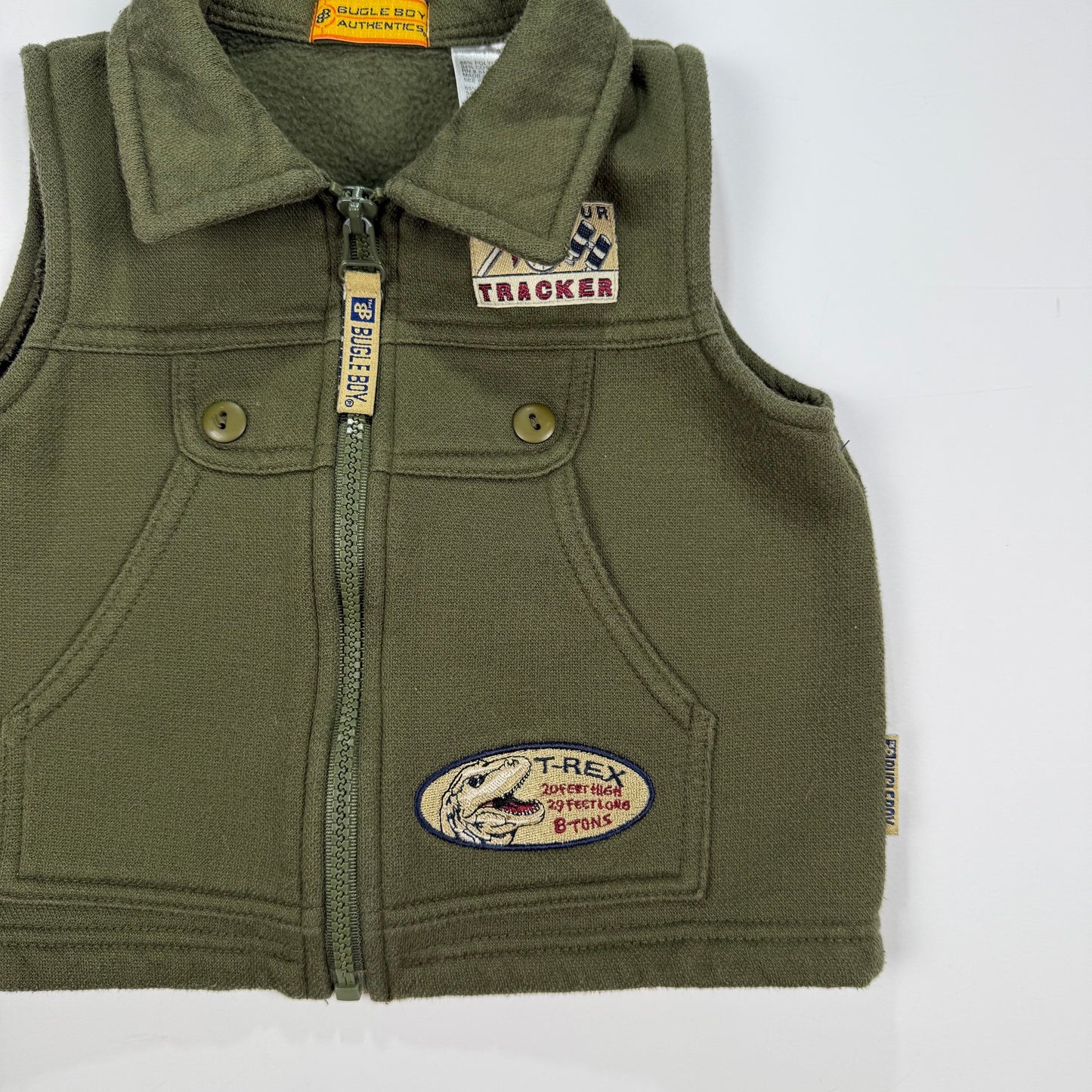 Y2K Bugle Boy Adventure Sweatshirt Vest - 3T
