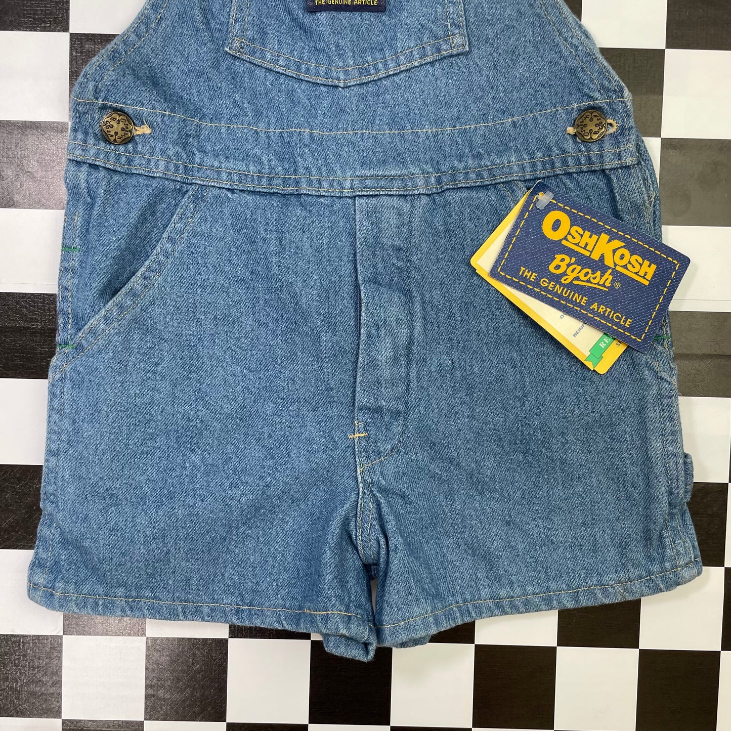 NWT Vintage Oshkosh B'Gosh Denim Shortalls - 5T