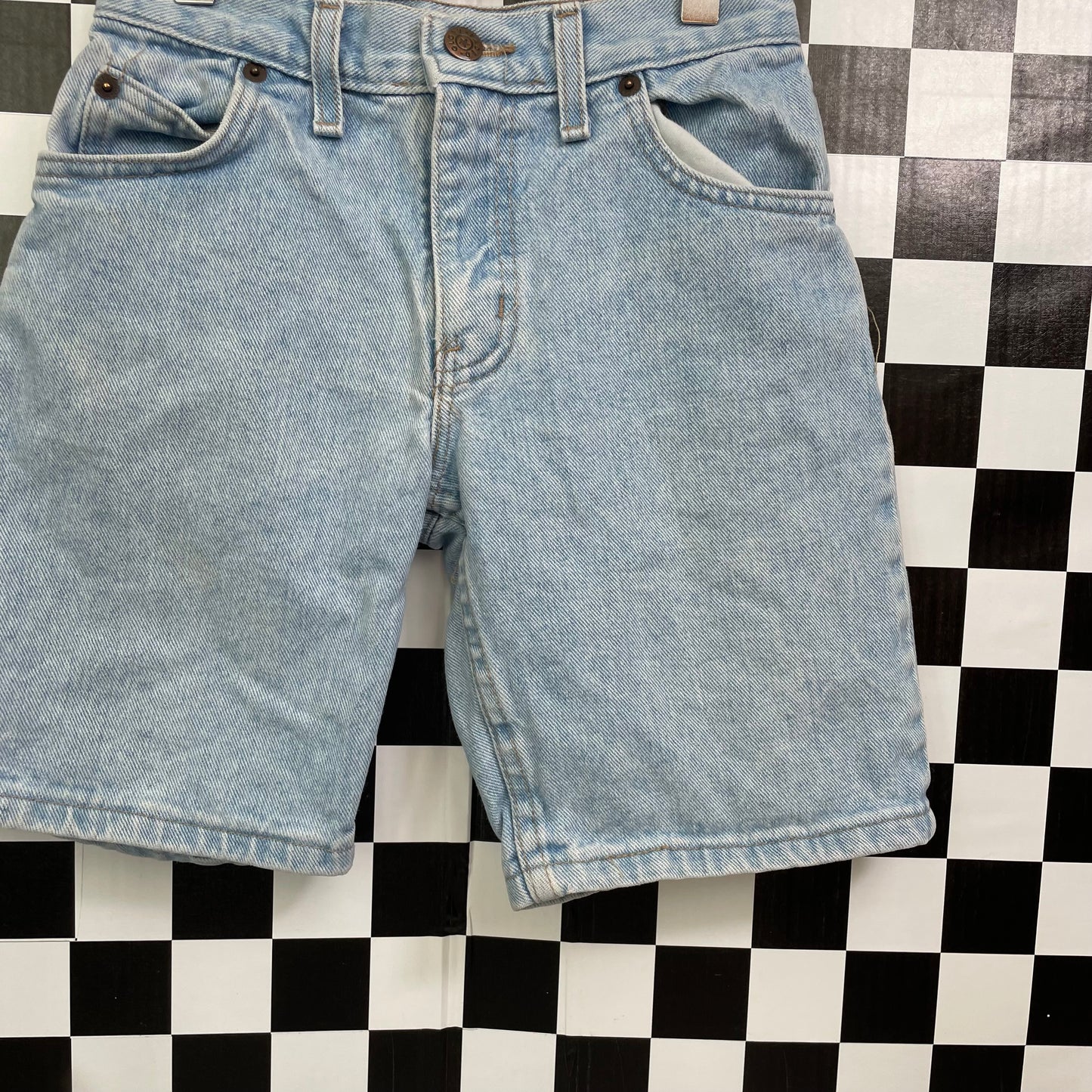 Vintage 1990's Faded Glory Light Wash Denim Shorts - Size 8