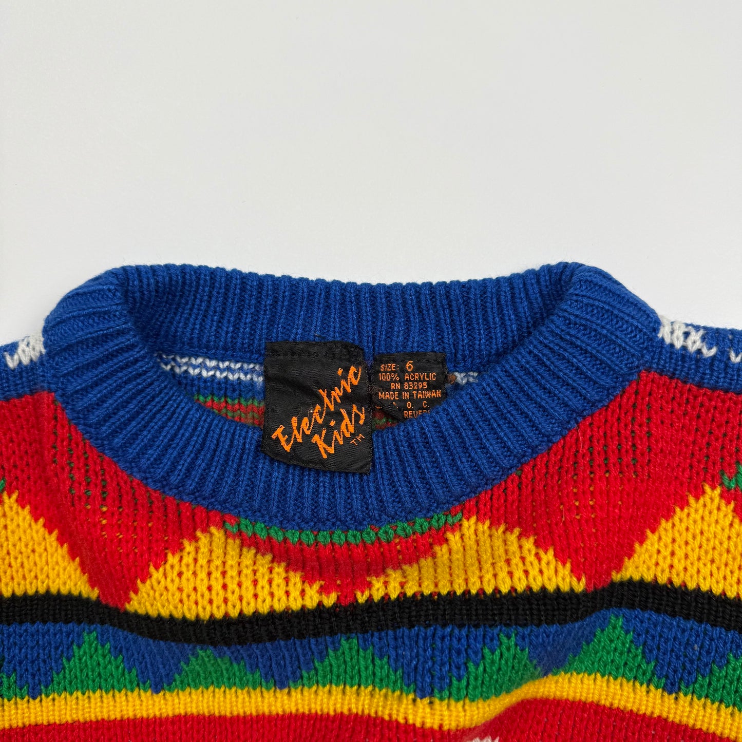 Vintage Electric Kids Knit Sweater - 4/5T