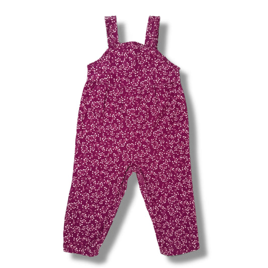 Vintage 1999 Gymboree Fall Florals Corduroy Romper - 3T