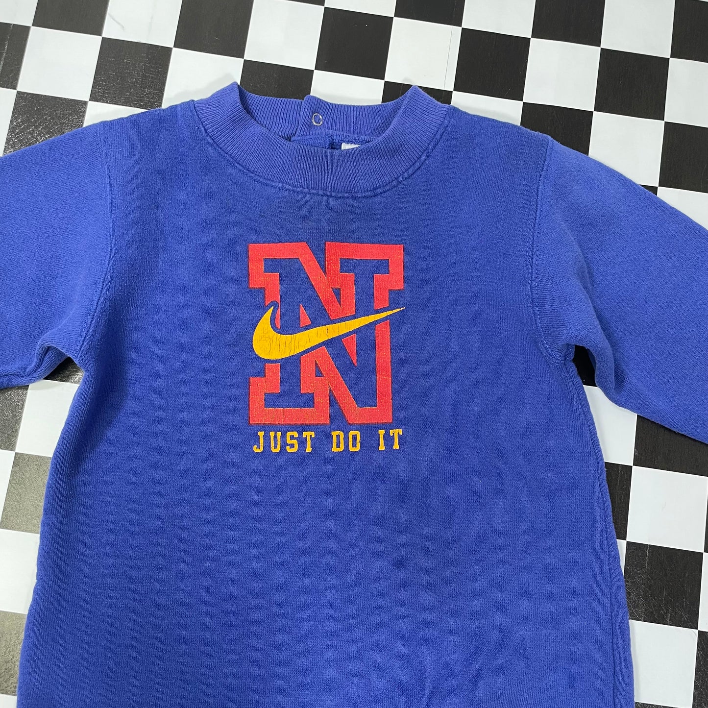 Vintage 1990's Nike Sweatshirt Romper - 18/24 Months