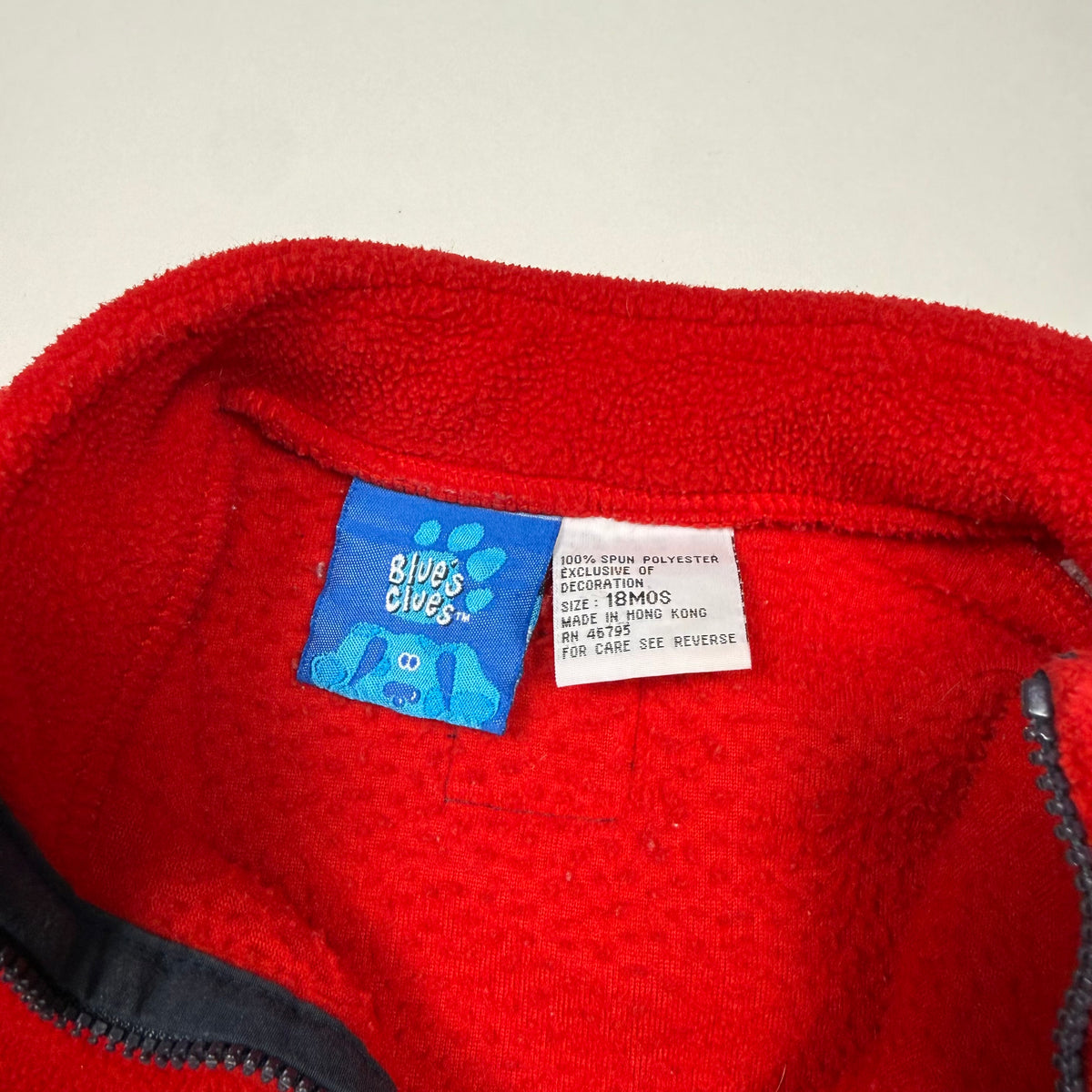 Vintage Y2K 2001 Blues Clues Fleece Zip Up Sweatshirt - 18 Months