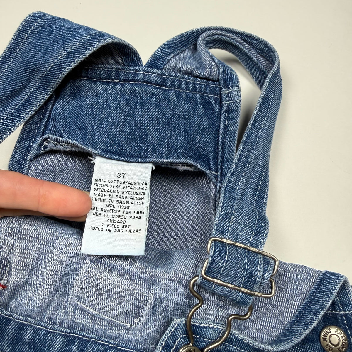 Vintage Little Arizona Denim Shortalls - 3T
