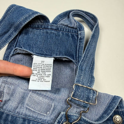 Vintage Little Arizona Denim Shortalls - 3T
