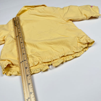 Y2K Strawberry Yellow Windbreaker Jacket - 3/6 Months