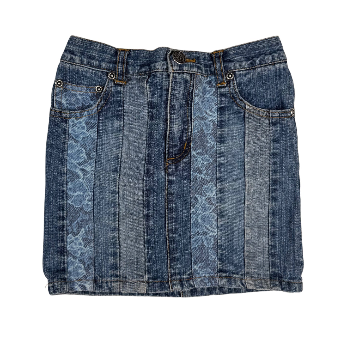 Y2K Mary Kate and Ashley Floral Denim Skirt - 4T