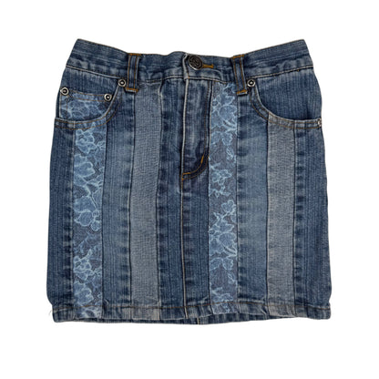Y2K Mary Kate and Ashley Floral Denim Skirt - 4T