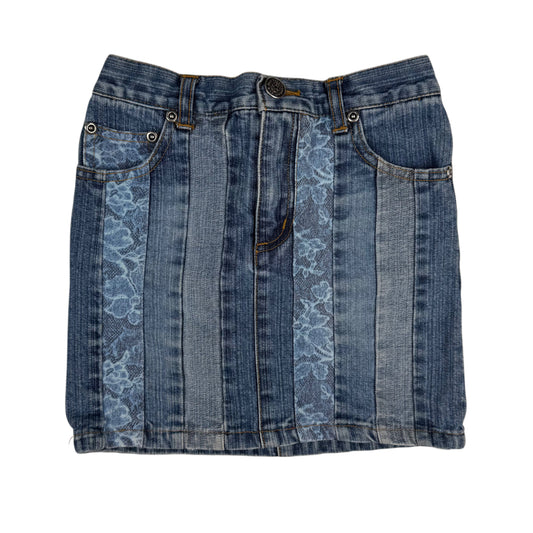 Y2K Mary Kate and Ashley Floral Denim Skirt - 4T