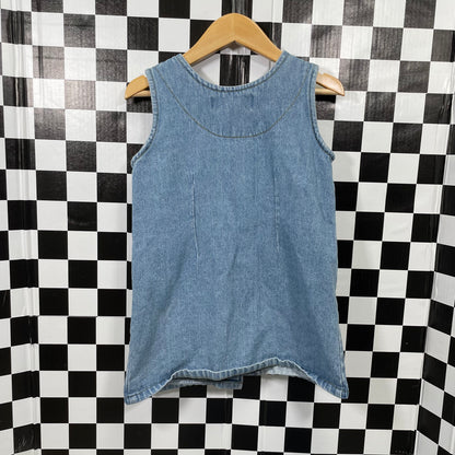 Vintage Light Wash Denim Dress - 4T