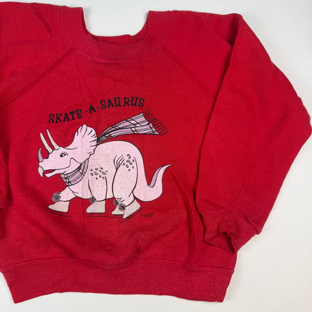 Vintage Dinosaur Skating Sweatshirt - 2/3T