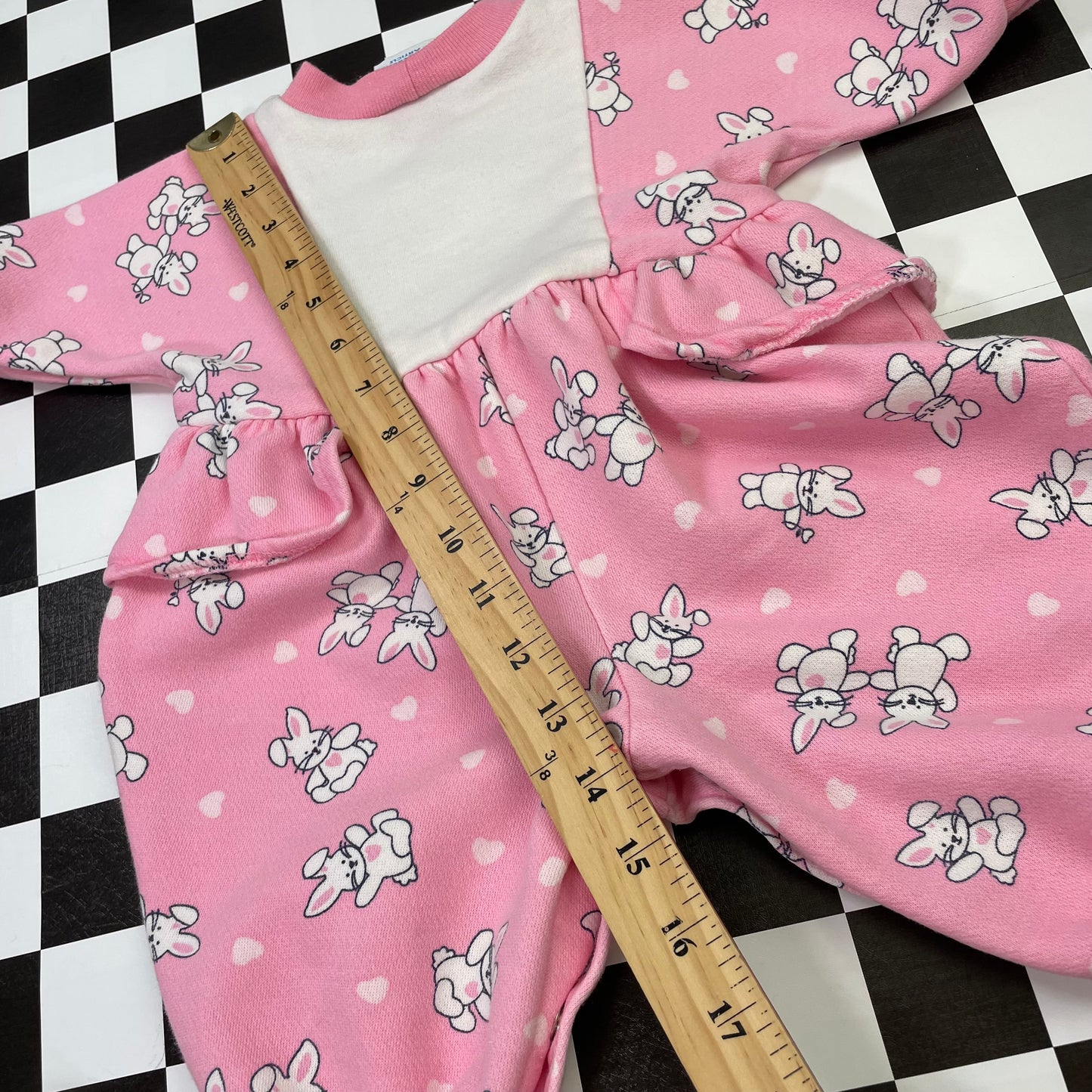 Vintage Oshkosh B'Gosh Bunny Pink Romper - 3/6 Months