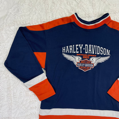 Y2K Harley Davidson Long Sleeved Shirt - Youth Medium