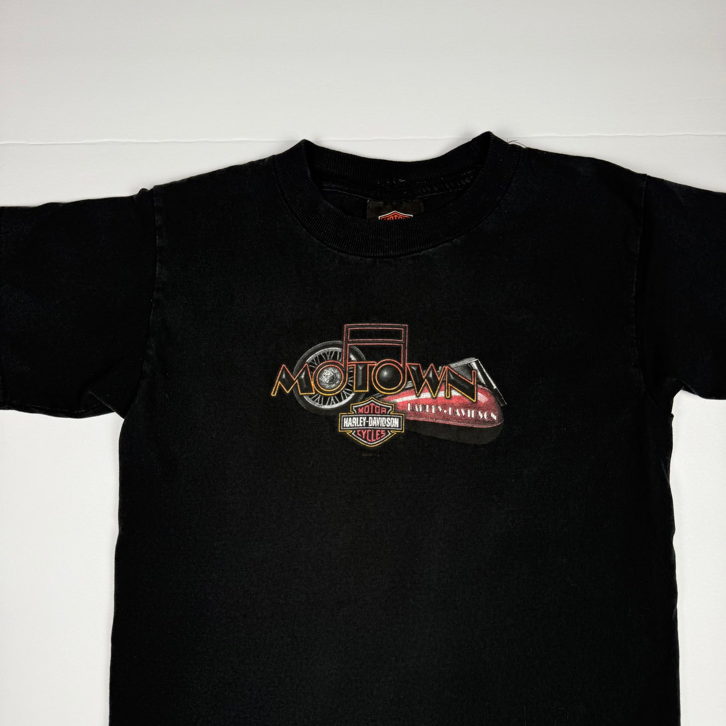 Vintage 2003 Harley Davidson Motown Detroit Michigan T-Shirt - Size 5T/6