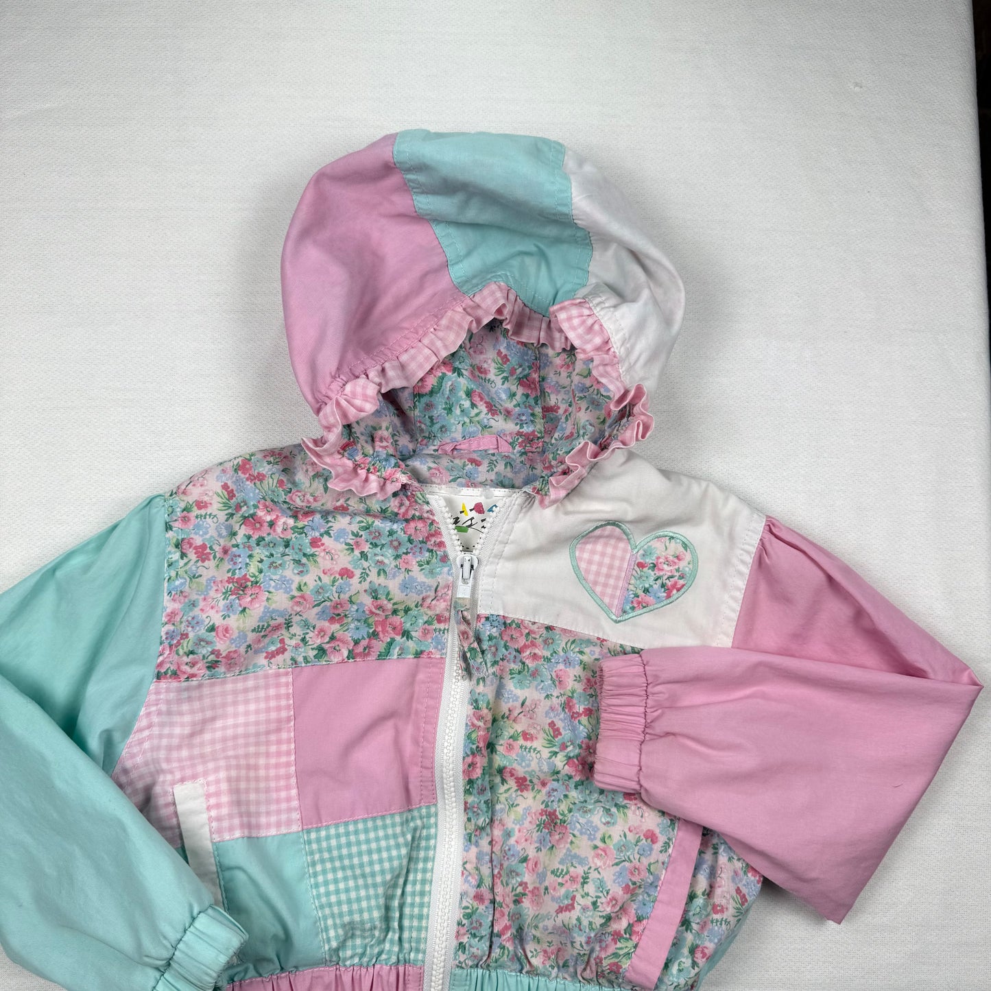 Vintage 1980's Floral Light Weight Jacket - 4T