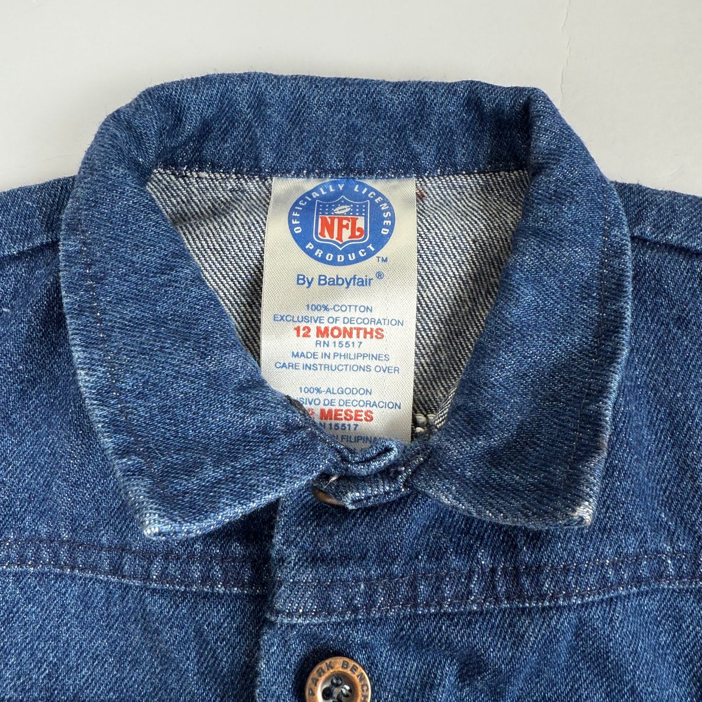 Vintage Green Bay Packers Denim Jacket - 12 Months