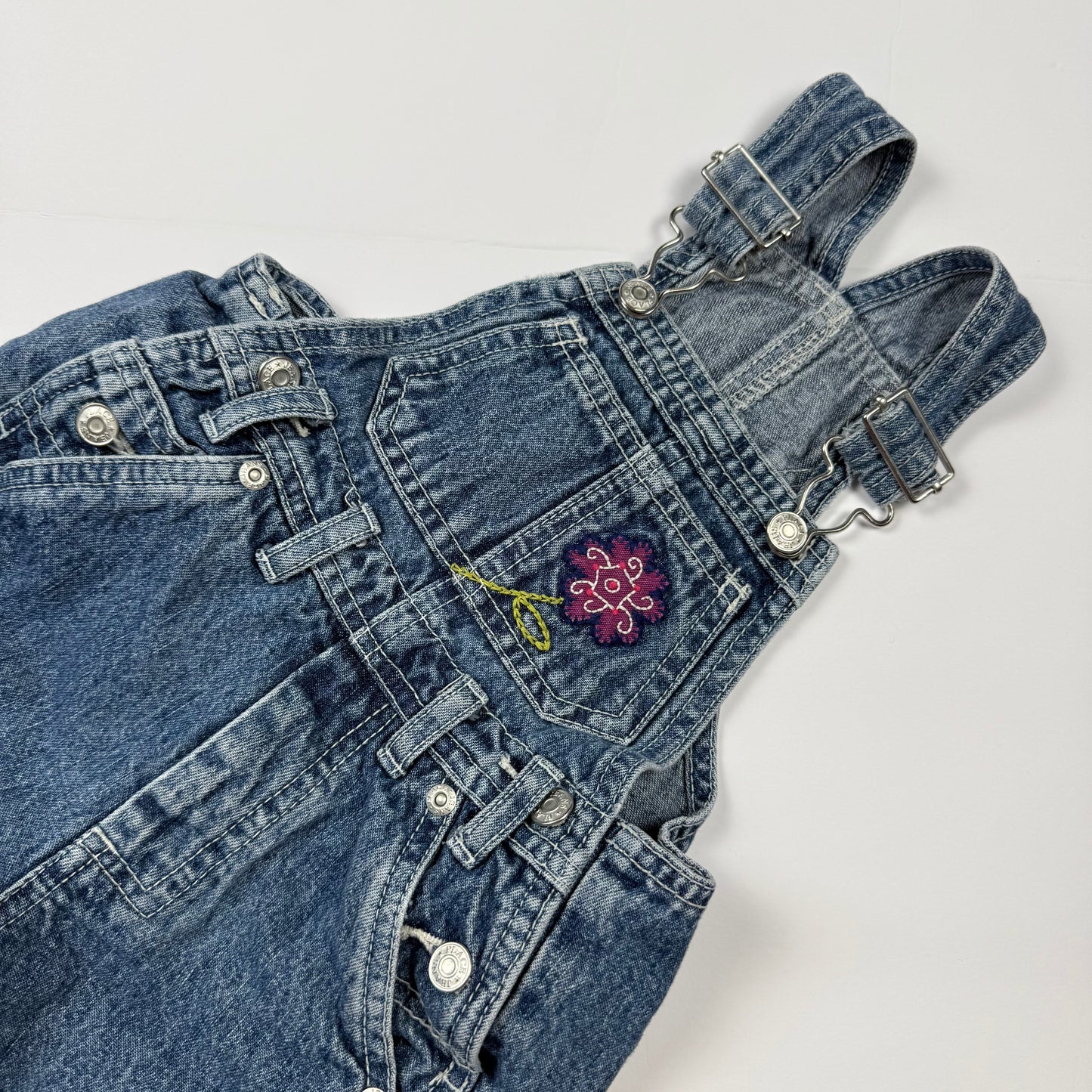 Y2K Children's Place Denim Floral Overalls - 24 Months
