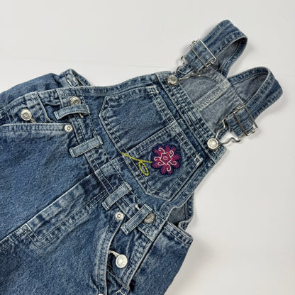 Y2K Children's Place Denim Floral Overalls - 24 Months