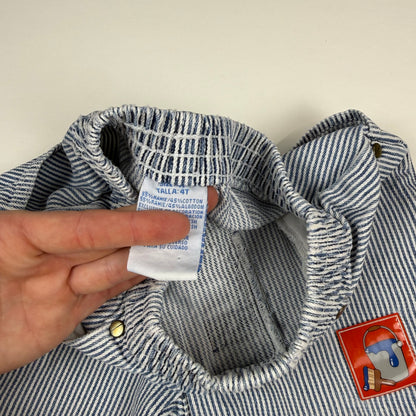 Y2K Bob the Builder Striped Shorts - 4T