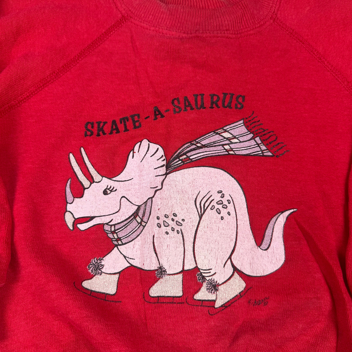 Vintage Dinosaur Skating Sweatshirt - 2/3T