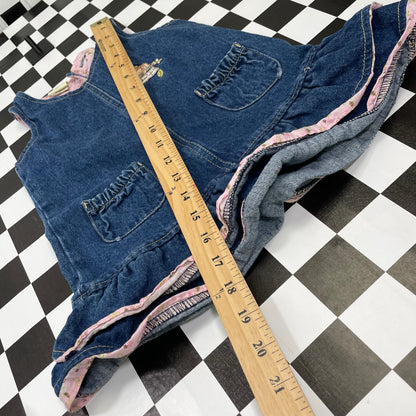 Y2K Classic Pooh Denim Dress - 24 Months